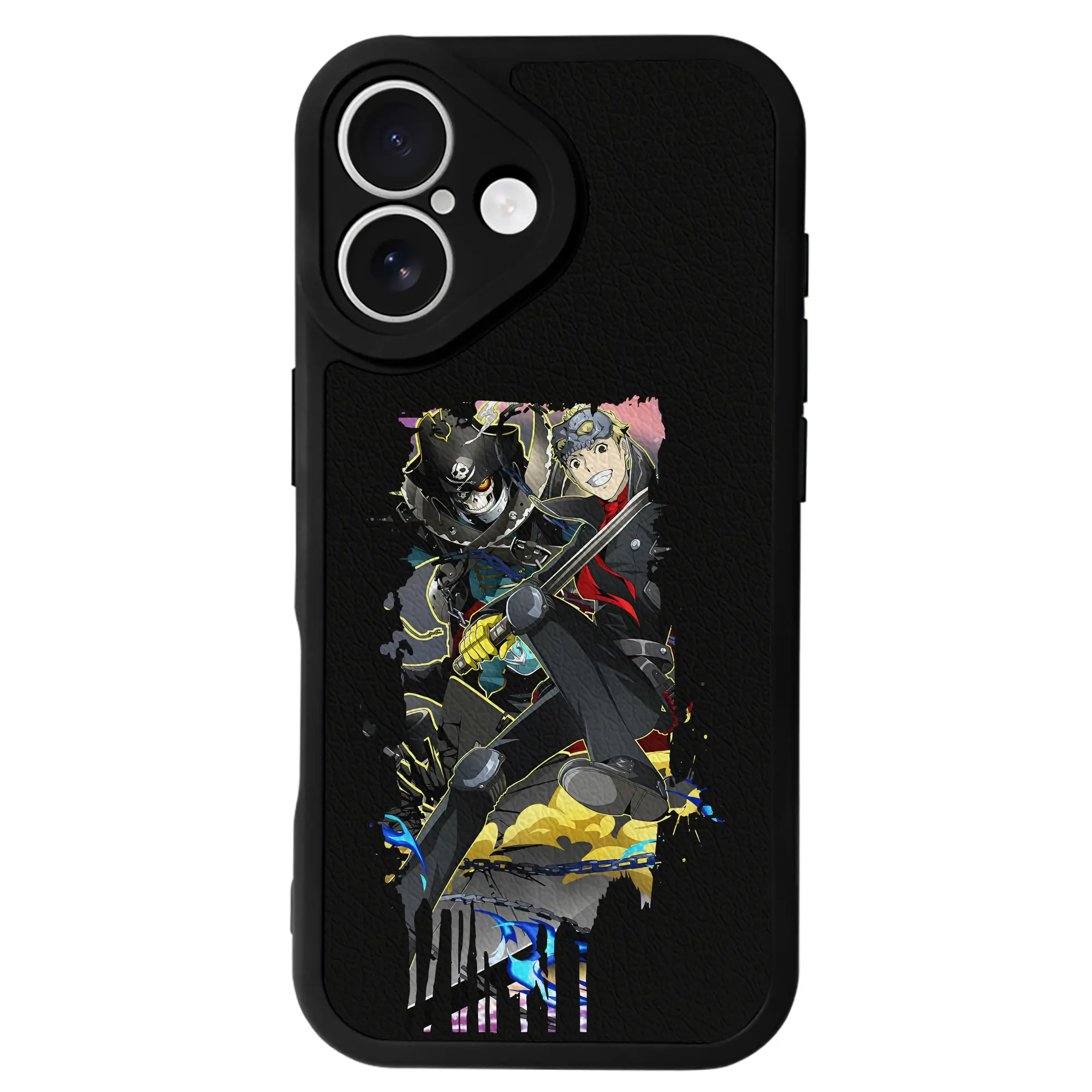 ペルソナ グッズ,坂本竜司 - IPhone 16シリーズ対応 ・ シリコンスマホケース ・ レザー調 ・ 高精度フィット ・ 耐衝撃 ・ ワイヤレス充電対応 ・ 精密カット